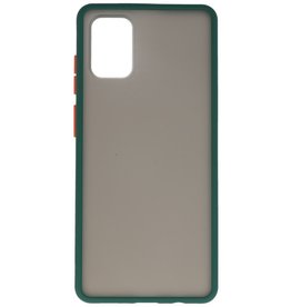 Combinazione di colori Custodia rigida per Samsung Galaxy A51 verde scuro