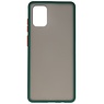 Funda dura combinada de colores para Samsung Galaxy A51 Verde Oscuro