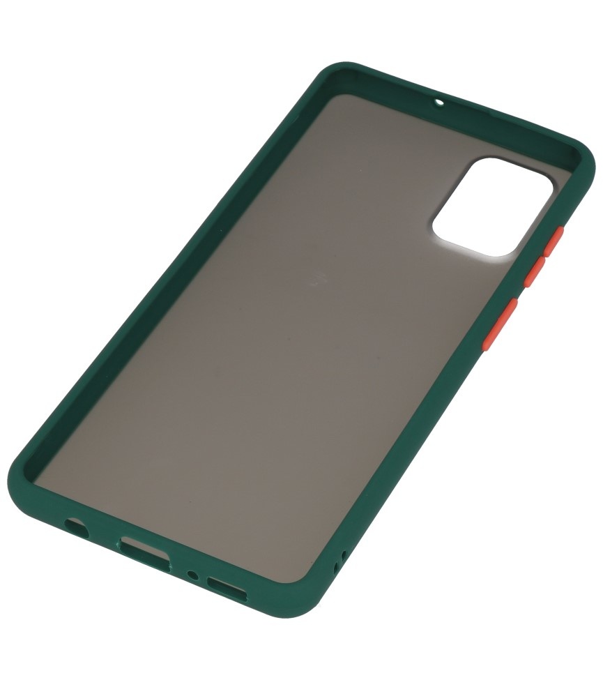 Farvekombination Hård taske til Samsung Galaxy A51 mørkegrøn
