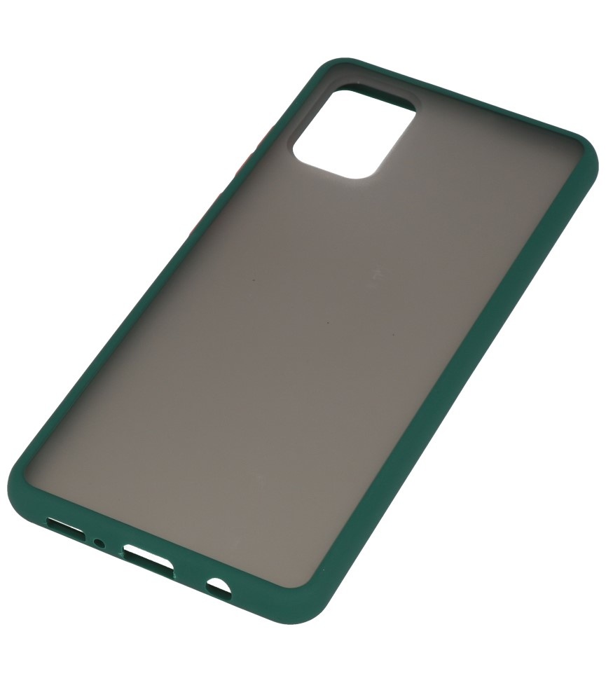 Combinazione di colori Custodia rigida per Samsung Galaxy A51 verde scuro