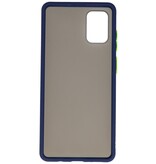 Funda dura combinada de colores para Samsung Galaxy A71 Azul