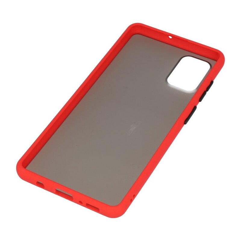 Kleurcombinatie Hard Case voor Samsung Galaxy A71 Rood