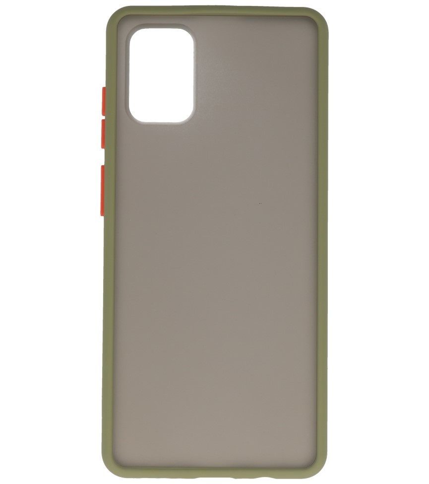 Kleurcombinatie Hard Case voor Samsung Galaxy A71 Groen