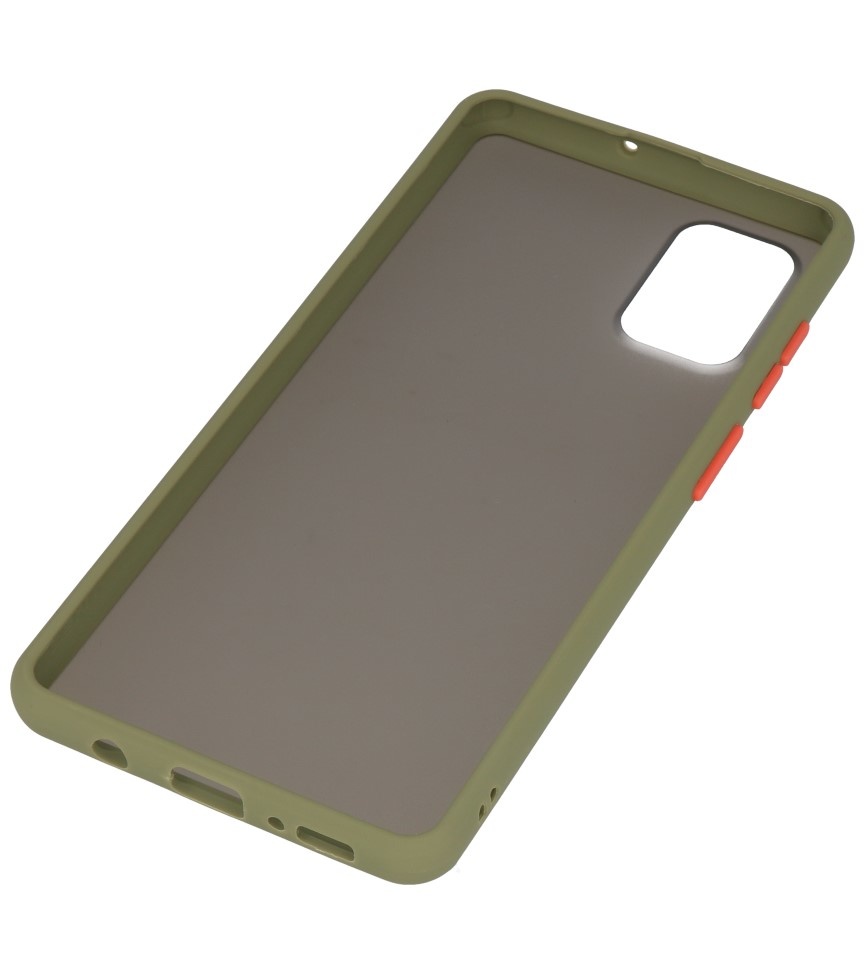 Farbkombination Hard Case für Samsung Galaxy A71 Grün