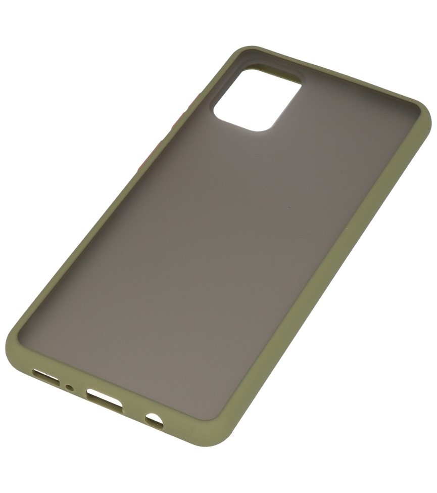 Farbkombination Hard Case für Samsung Galaxy A71 Grün