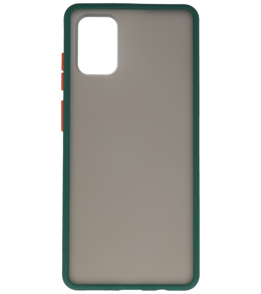 Color combination Hard Case for Samsung Galaxy A71 Dark Green