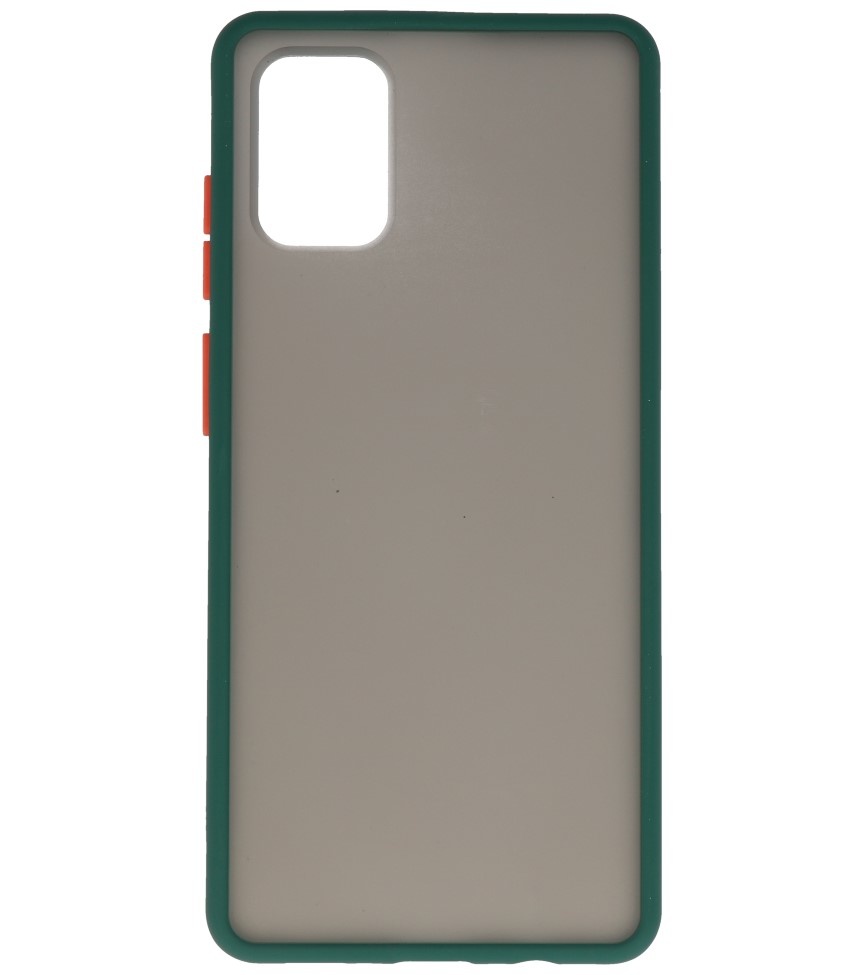 Farbkombination Hard Case für Samsung Galaxy A71 Dark Green