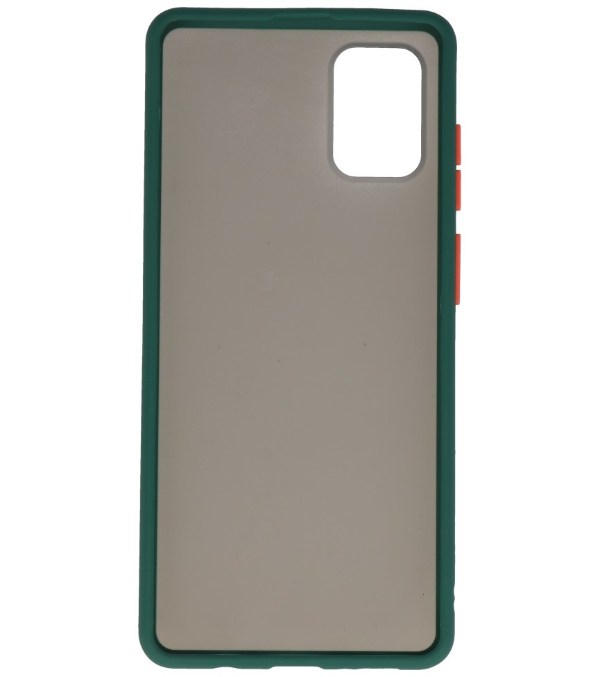 Farvekombination Hård taske til Samsung Galaxy A71 Mørkegrøn