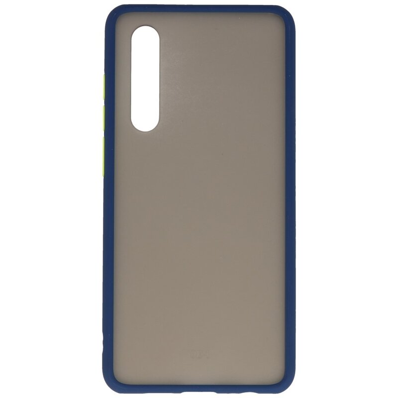 Funda dura combinada de colores para Huawei P30 Azul