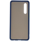 Funda dura combinada de colores para Huawei P30 Azul