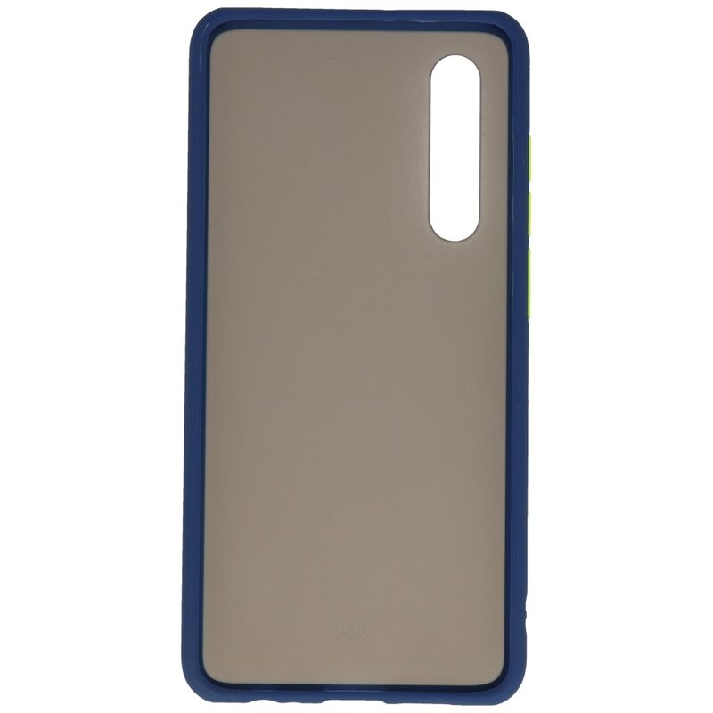 Funda dura combinada de colores para Huawei P30 Azul