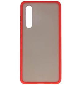 Combinazione di colori Custodia rigida per Huawei P30 rosso