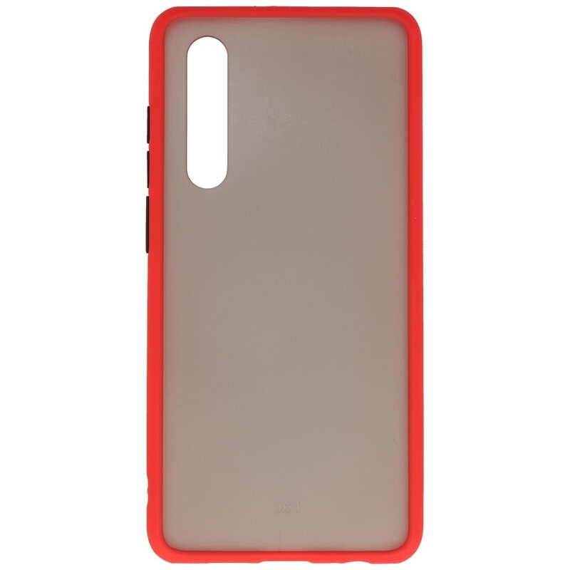 Combinazione di colori Custodia rigida per Huawei P30 rosso