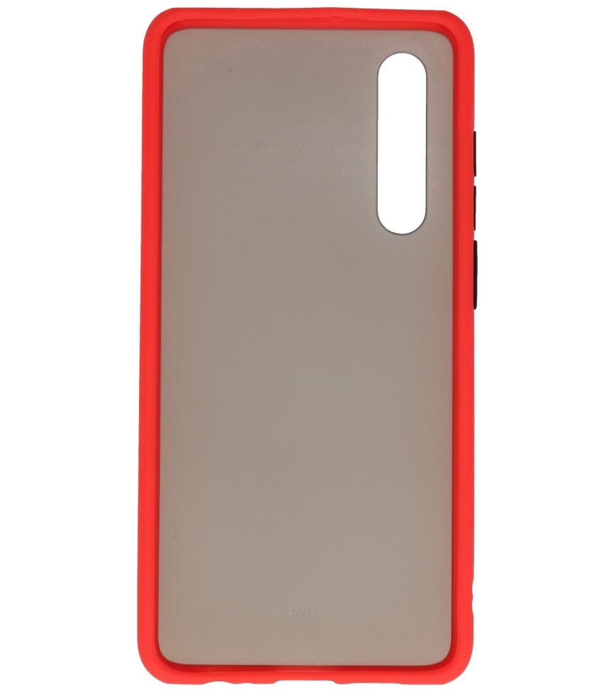 Combinazione di colori Custodia rigida per Huawei P30 rosso