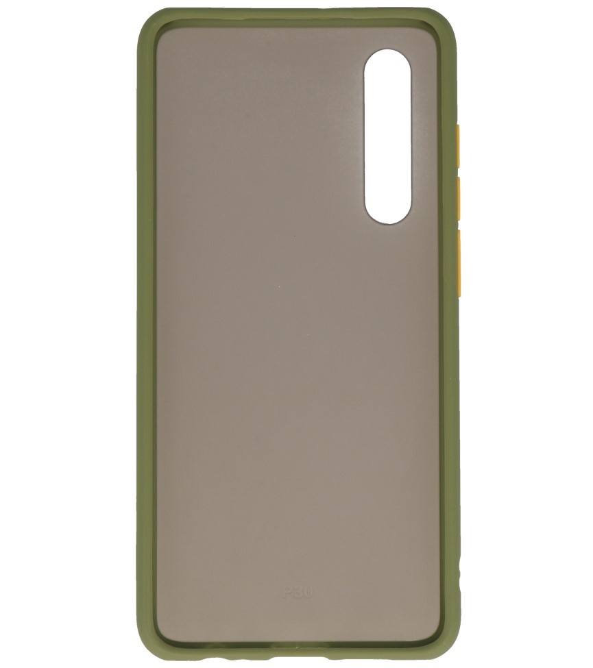 Color combination Hard Case for Huawei P30 Green
