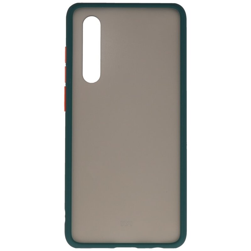 Kleurcombinatie Hard Case voor Huawei P30 Donker Groen