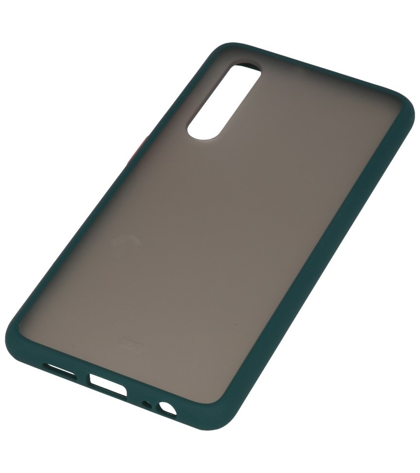 Combinazione di colori Custodia rigida per Huawei P30 verde scuro