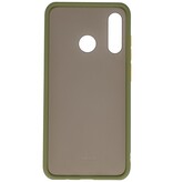Funda dura combinada de colores para Huawei P30 Lite Verde