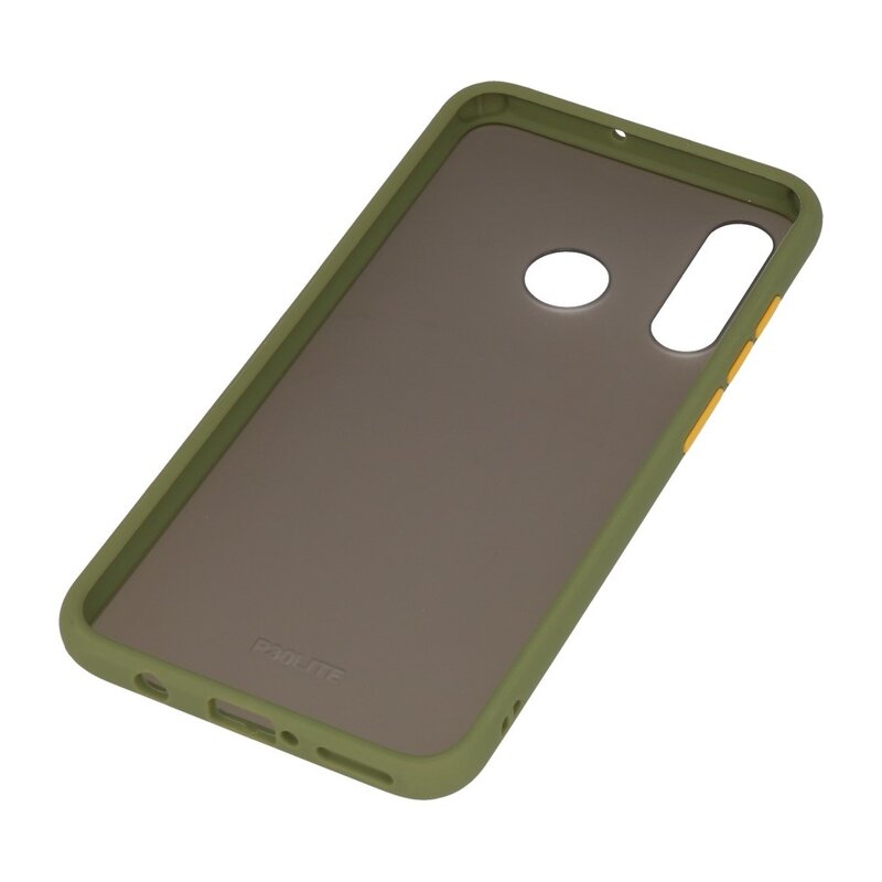 Funda dura combinada de colores para Huawei P30 Lite Verde