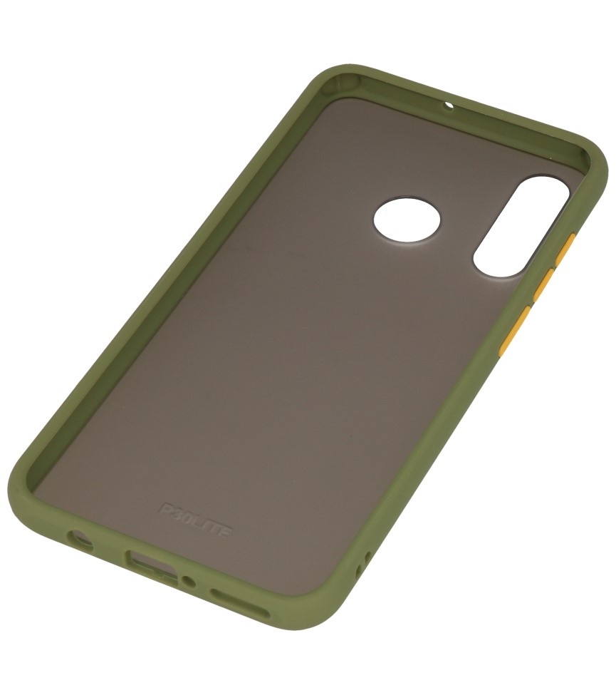 Color combination Hard Case for Huawei P30 Lite Green