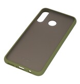 Funda dura combinada de colores para Huawei P30 Lite Verde