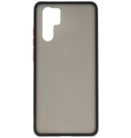 Funda dura combinada de colores para Huawei P30 Pro Black