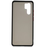 Funda dura combinada de colores para Huawei P30 Pro Black