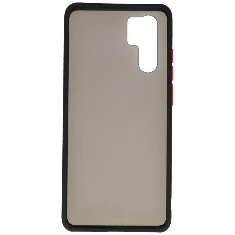 Funda dura combinada de colores para Huawei P30 Pro Black