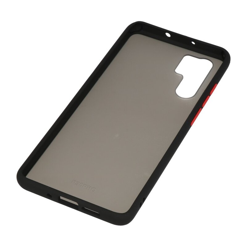 Funda dura combinada de colores para Huawei P30 Pro Black