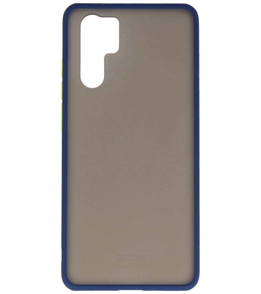 Funda dura combinada de colores para Huawei P30 Pro Blue