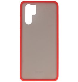 Funda dura combinada de colores para Huawei P30 Pro Red