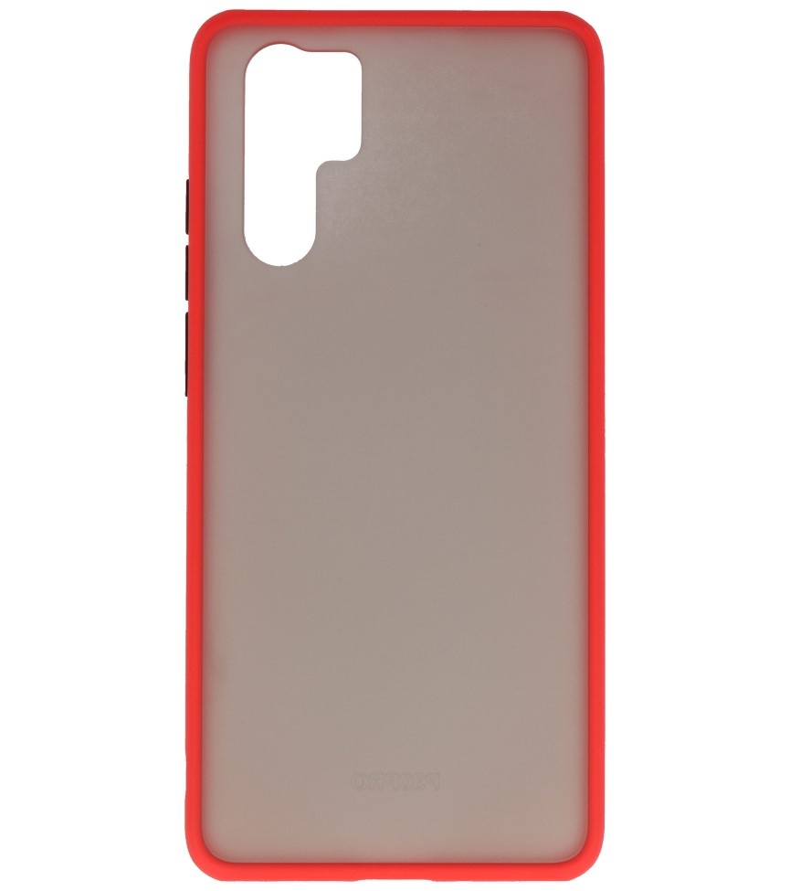 Funda dura combinada de colores para Huawei P30 Pro Red
