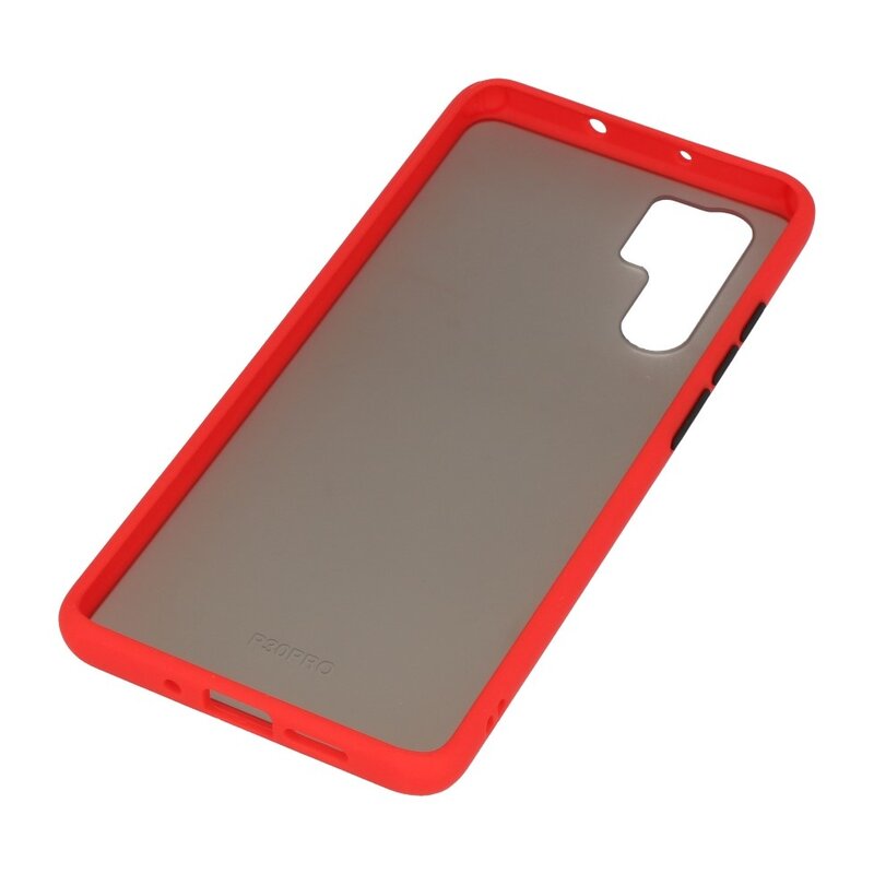 Funda dura combinada de colores para Huawei P30 Pro Red