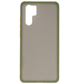 Funda dura combinada de colores para Huawei P30 Pro Green