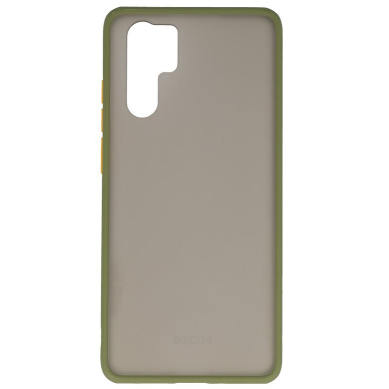 Funda dura combinada de colores para Huawei P30 Pro Green