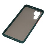 Étui rigide à combinaison de couleurs pour Huawei P30 Pro Vert foncé