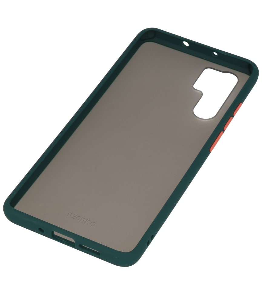 Kleurcombinatie Hard Case voor Huawei P30 Pro Donker Groen