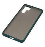 Funda dura combinada de colores para Huawei P30 Pro Verde Oscuro