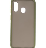 Funda rígida combinada de colores para Samsung Galaxy A20e Verde