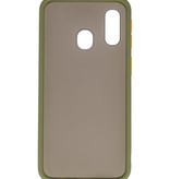 Funda rígida combinada de colores para Samsung Galaxy A20e Verde