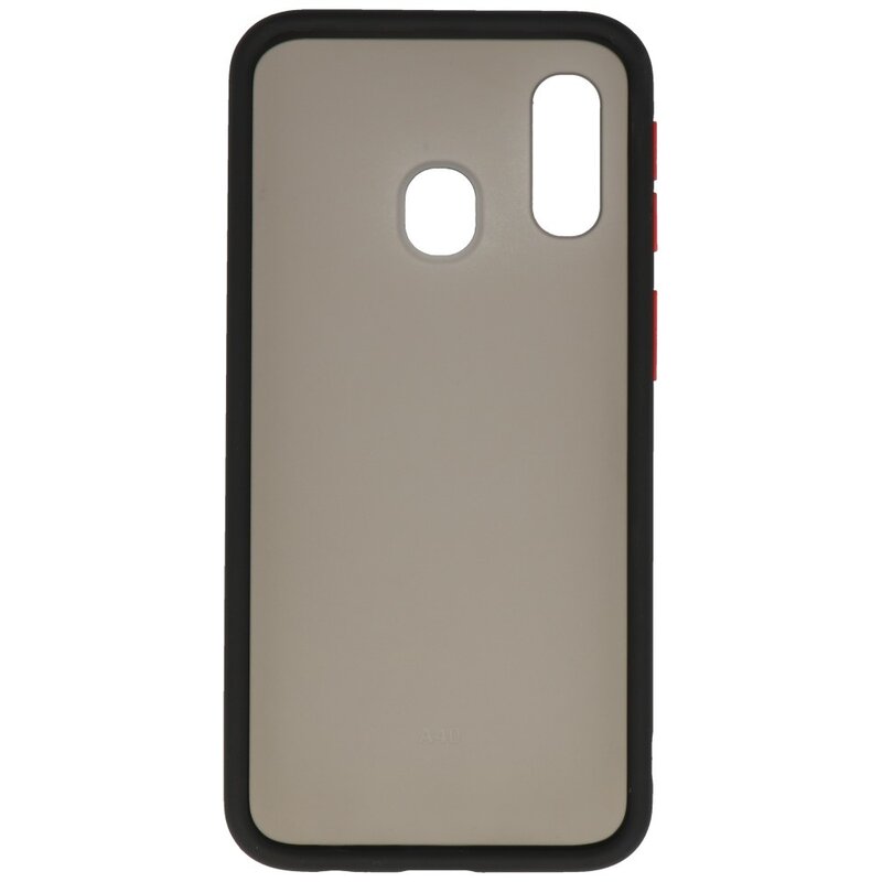 Farbkombination Hard Case für Samsung Galaxy A40 Schwarz