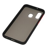 Funda dura combinada de colores para Samsung Galaxy A40 Negro
