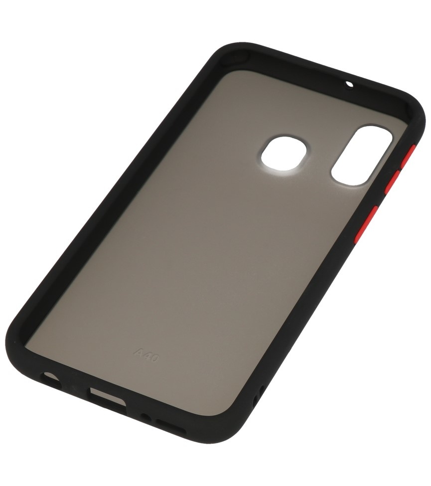 Kleurcombinatie Hard Case voor Samsung Galaxy A40 Zwart