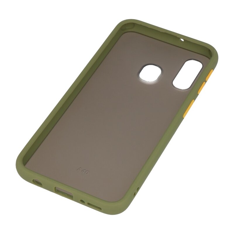 Farvekombination Hård taske til Samsung Galaxy A40 Green