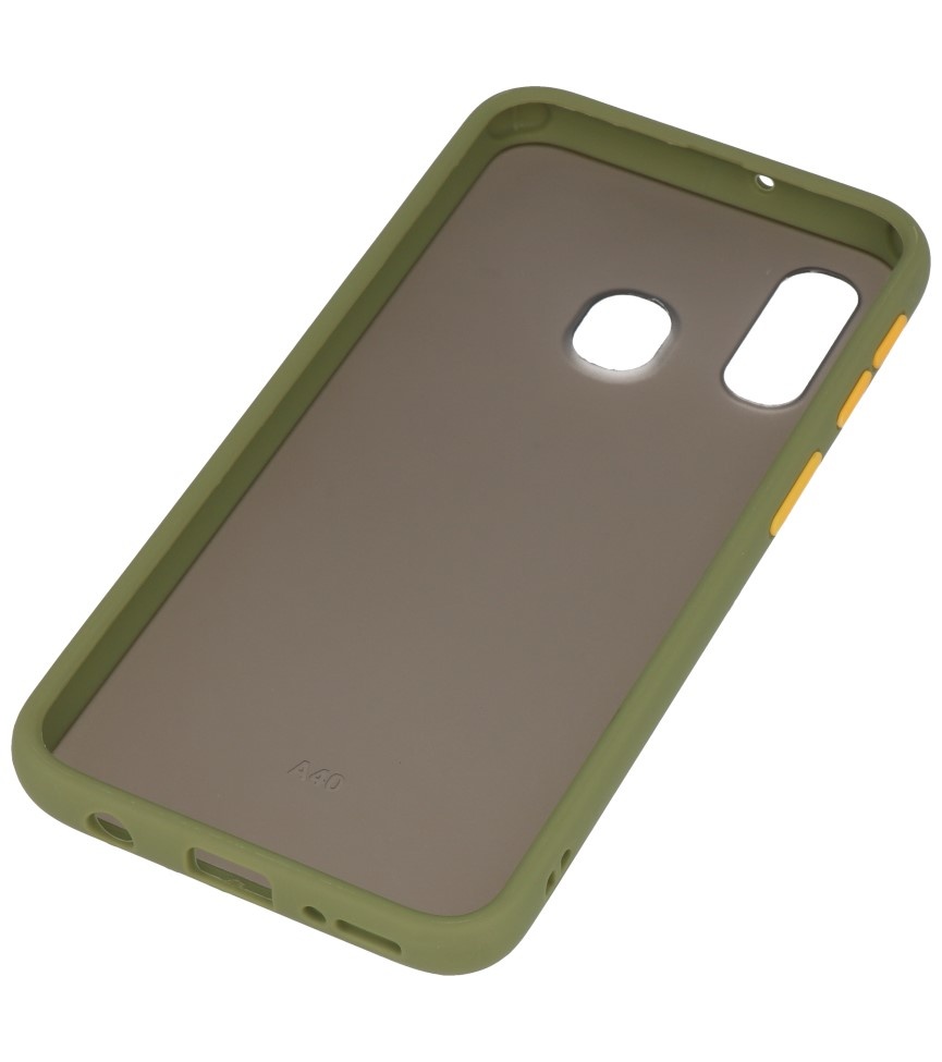 Kleurcombinatie Hard Case voor Samsung Galaxy A40 Groen