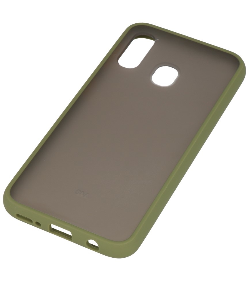 Kleurcombinatie Hard Case voor Samsung Galaxy A40 Groen