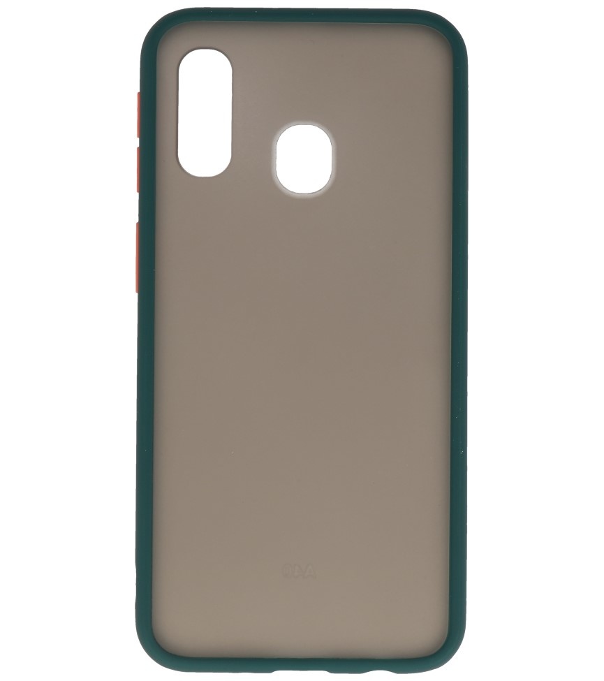 Kleurcombinatie Hard Case voor Samsung Galaxy A40 Donker Groen