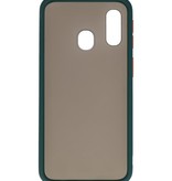 Combinazione di colori Custodia rigida per Samsung Galaxy A40 verde scuro