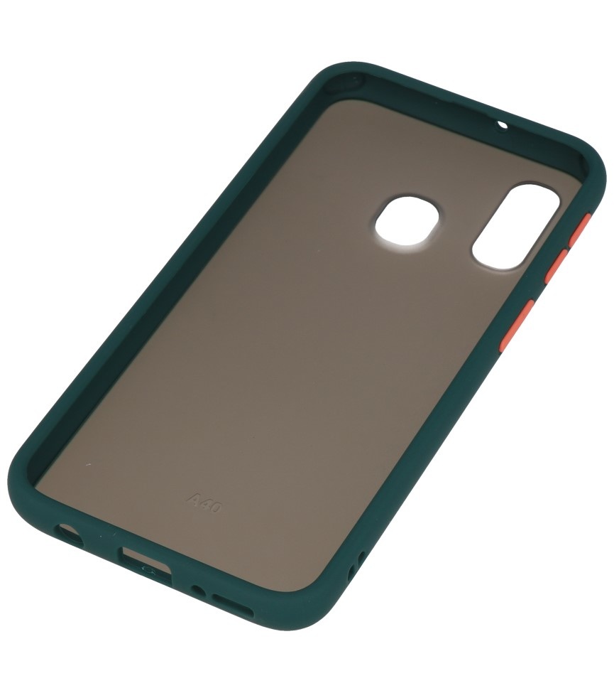 Kleurcombinatie Hard Case voor Samsung Galaxy A40 Donker Groen