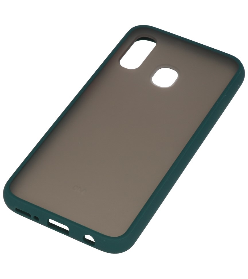 Kleurcombinatie Hard Case voor Samsung Galaxy A40 Donker Groen